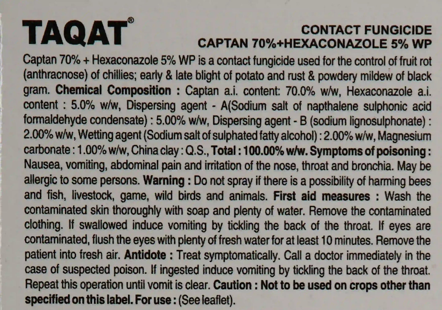 TAQAT FUNGICIDE